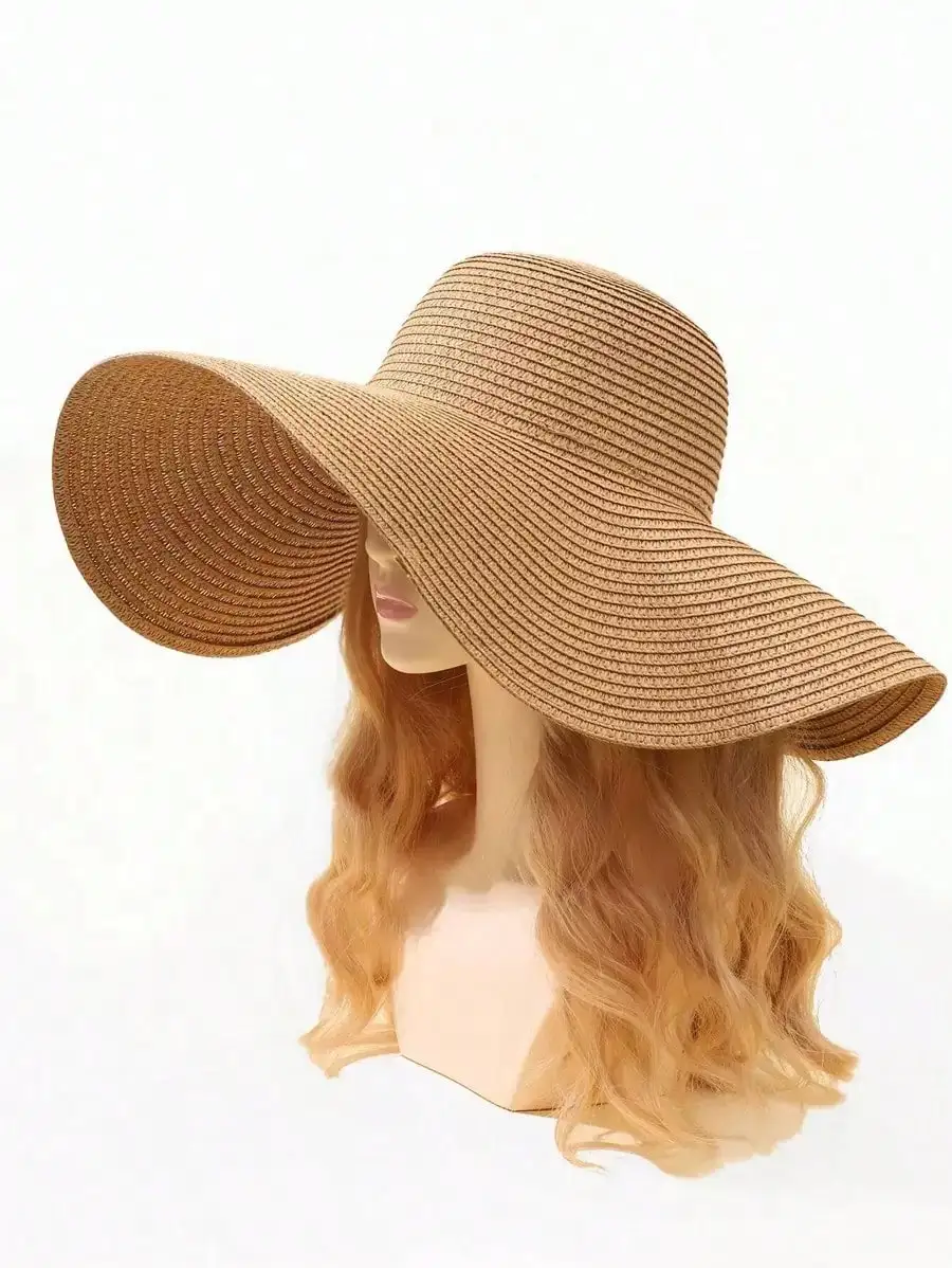 Fashion Summer Large Brim Straw Hat Beach, Vacation And Casual
Fashion Summer Large Brim Straw Hat Beach, Vacation And Casual