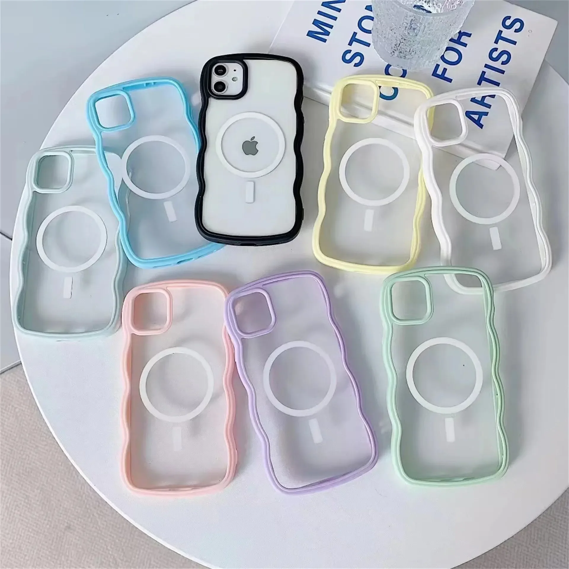 Two In One Wave Border Phone Case Suitable For iPhone 15 14 13 12 11 Pro Max Silicone Magnetic Wireless Charge Shockproof Cover
Two In One Wave Border Phone Case Suitable For iPhone 15 14 13 12 11 Pro Max Silicone Magnetic Wireless Charge Shockproof Cover