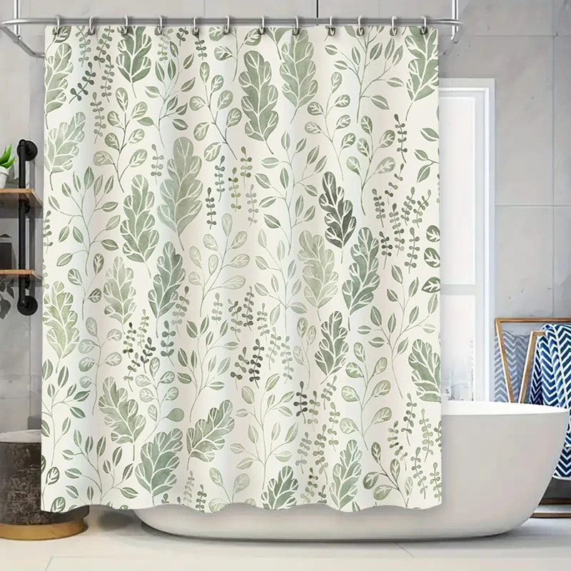 Green Leaf Pattern Shower Curtain Waterproof Bathroom Decor for Home Decorations Tones of Greenery in Bathrooms Polyester Fabric
Green Leaf Pattern Shower Curtain Waterproof Bathroom Decor for Home Decorations Tones of Greenery in Bathrooms Polyester Fabric