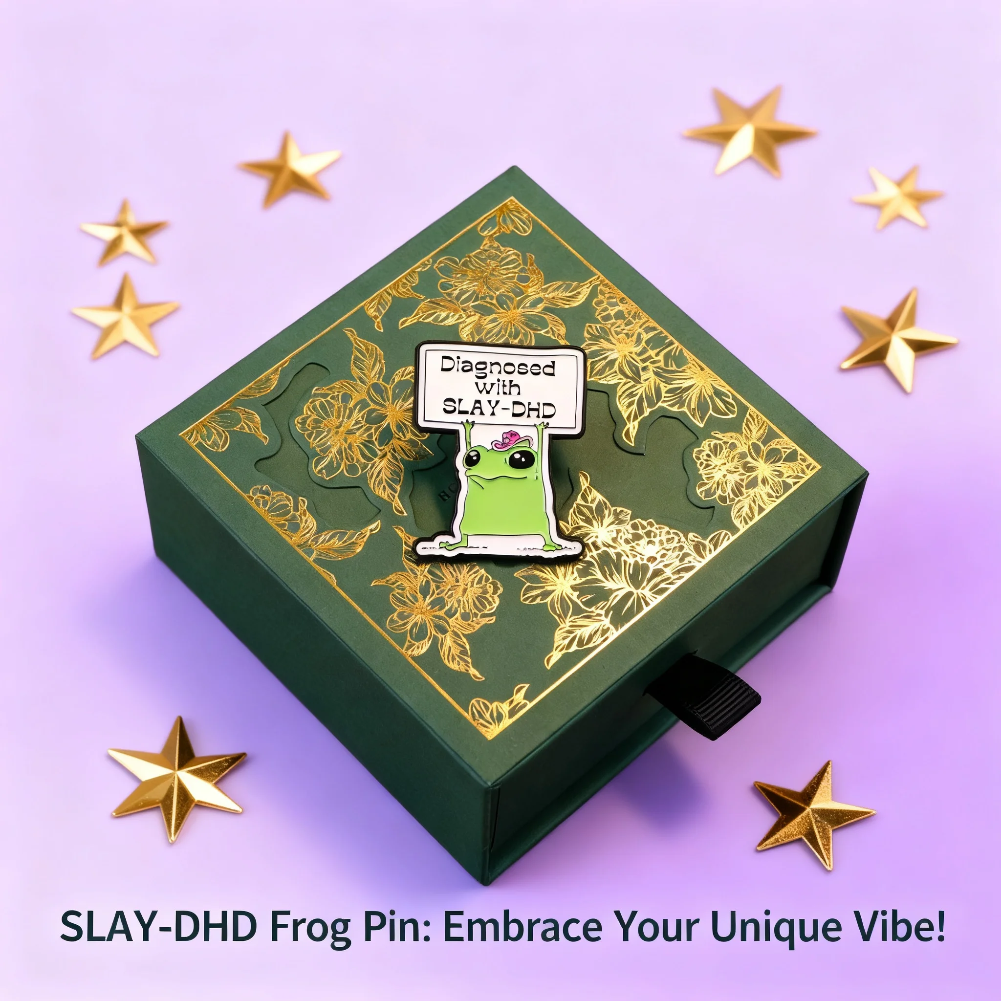 Frog Enamel Pin Badge for Women Backpack Hat Lapel Cosplay Accessories Gift Box Diagnosed With Slay-Dhd Brooches Toys
Frog Enamel Pin Badge for Women Backpack Hat Lapel Cosplay Accessories Gift Box Diagnosed With Slay-Dhd Brooches Toys