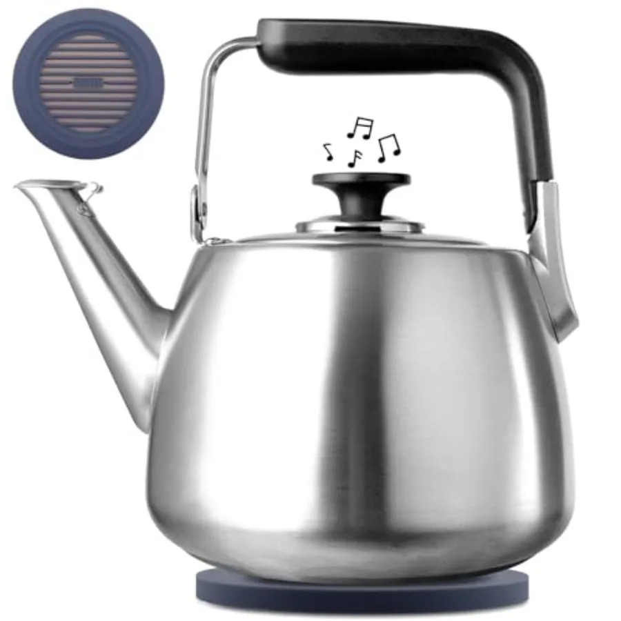 Tea Kettle, Whistling Stovetop Tea Kettle, Large Capacity Teapot Suits for All Heat Source, Professional Fast Heat Technique Te
Tea Kettle, Whistling Stovetop Tea Kettle, Large Capacity Teapot Suits for All Heat Source, Professional Fast Heat Technique Te