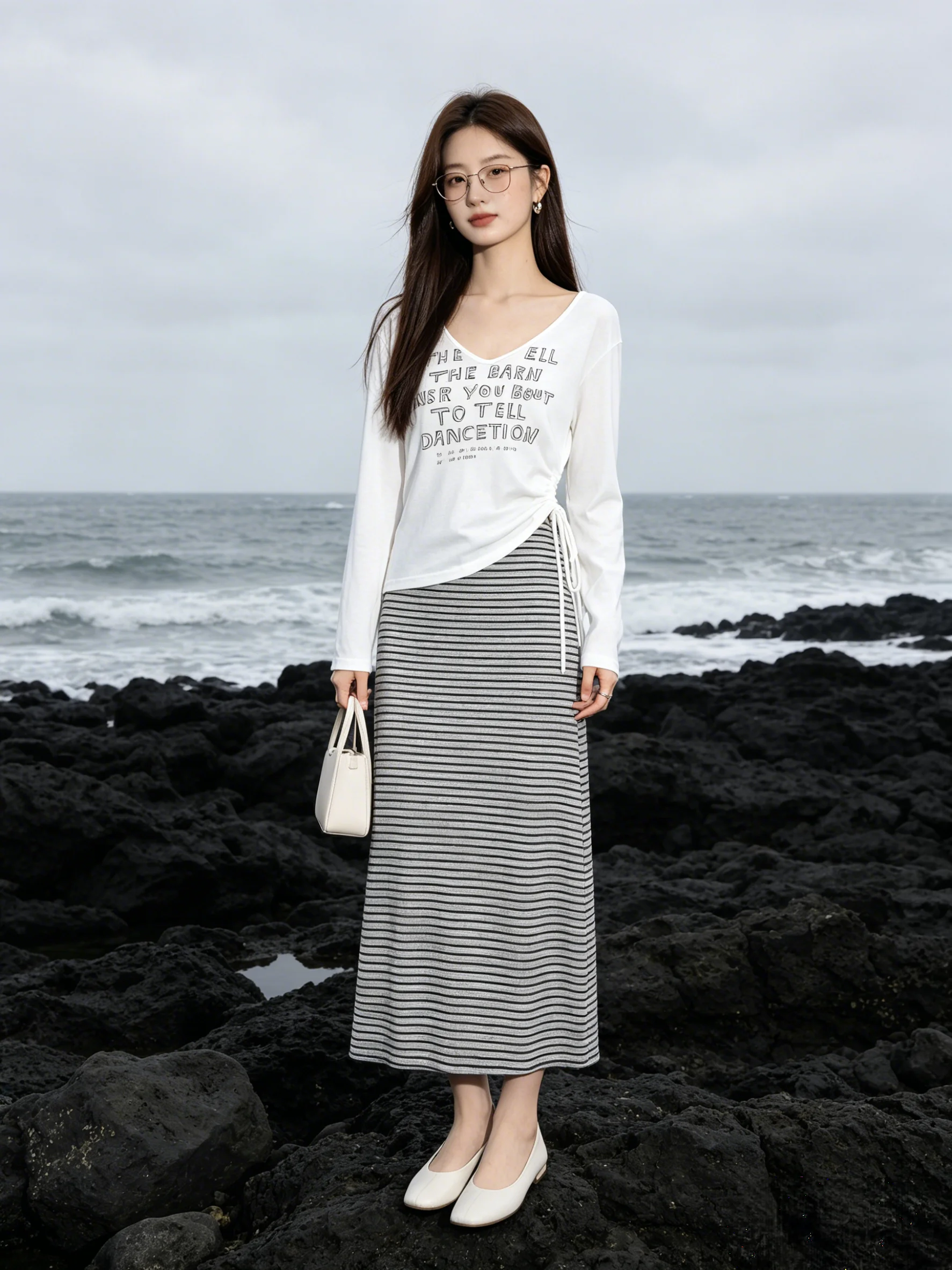Summer Lazy Drawstring Hollow out Design Letter Print Sun Protection T-Shirt Strap Dress Layering Set Korean Style Women's Fa...
Summer Lazy Drawstring Hollow out Design Letter Print Sun Protection T-Shirt Strap Dress Layering Set Korean Style Women's Fa...