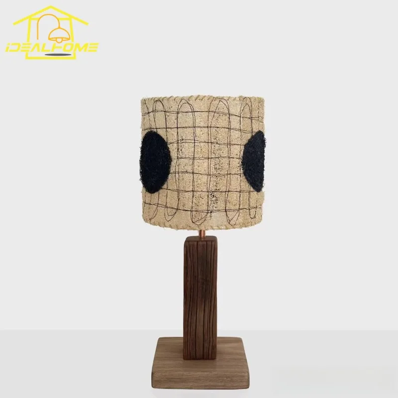 Japanese Wabi-sabi Black Dots Natural Loofah Table Lamp LED E27 Wood Base Zen Art Decorative Desk Lights Living/Tea Room Studio
Japanese Wabi-sabi Black Dots Natural Loofah Table Lamp LED E27 Wood Base Zen Art Decorative Desk Lights Living/Tea Room Studio