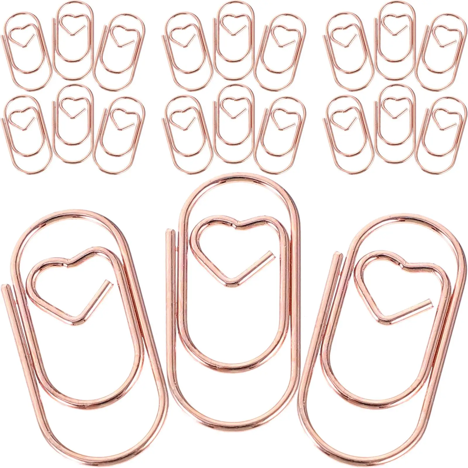 100pcs Metal Mini Paper Clips Rose Gold Office Supplies Small Document Holders Cute Craft Clips File Accessories
100pcs Metal Mini Paper Clips Rose Gold Office Supplies Small Document Holders Cute Craft Clips File Accessories