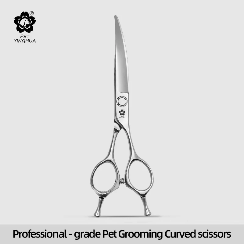 Yinghua Pet High-end professional grooming scissors, curved scissors for trimming facial contours, Japanese VG10
Yinghua Pet High-end professional grooming scissors, curved scissors for trimming facial contours, Japanese VG10