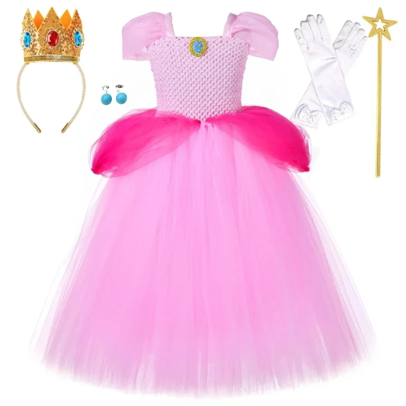 Princess-style kids performance clothes, long bubble-sleeve lined gowns for girls for Halloween, Kid's New Year princess dresses
Princess-style kids performance clothes, long bubble-sleeve lined gowns for girls for Halloween, Kid's New Year princess dresses
