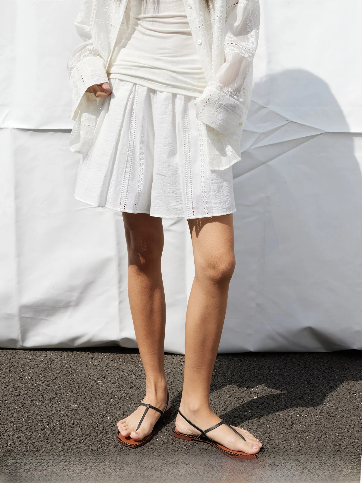 New Summer Cotton Nylon Elastic Waist Soluble Embroidery Hollow Design A-Line Skirt Pants Casual Straight Leg Pants for Women
New Summer Cotton Nylon Elastic Waist Soluble Embroidery Hollow Design A-Line Skirt Pants Casual Straight Leg Pants for Women