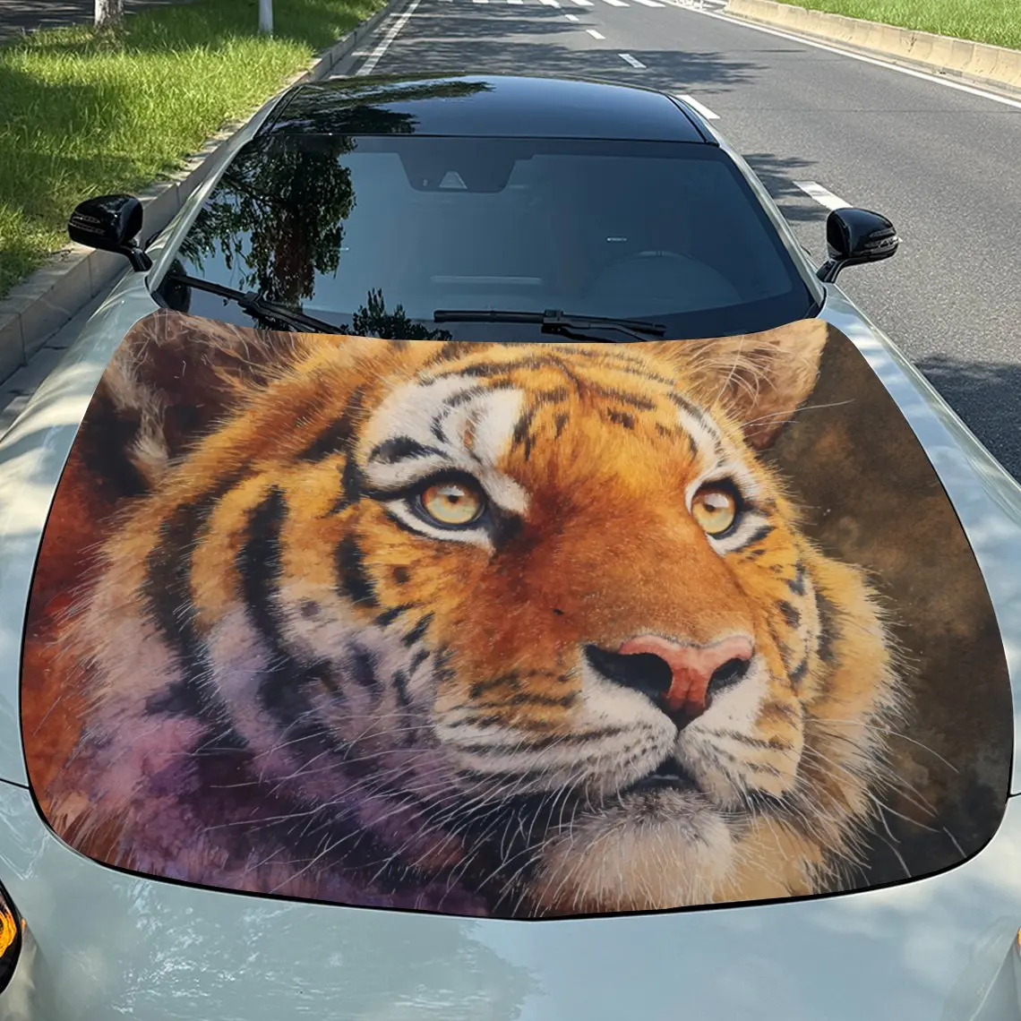 Автомобильные наклейки Яркий дизайн головы тигра с лицом тигра в насыщенных цветах, показывающий спокойный, Yet Majestic Demeanor Наклейка на капот автомобиля, Wa
Автомобильные наклейки Яркий дизайн головы тигра с лицом тигра в насыщенных цветах, показывающий спокойный, Yet Majestic Demeanor Наклейка на капот автомобиля, Wa