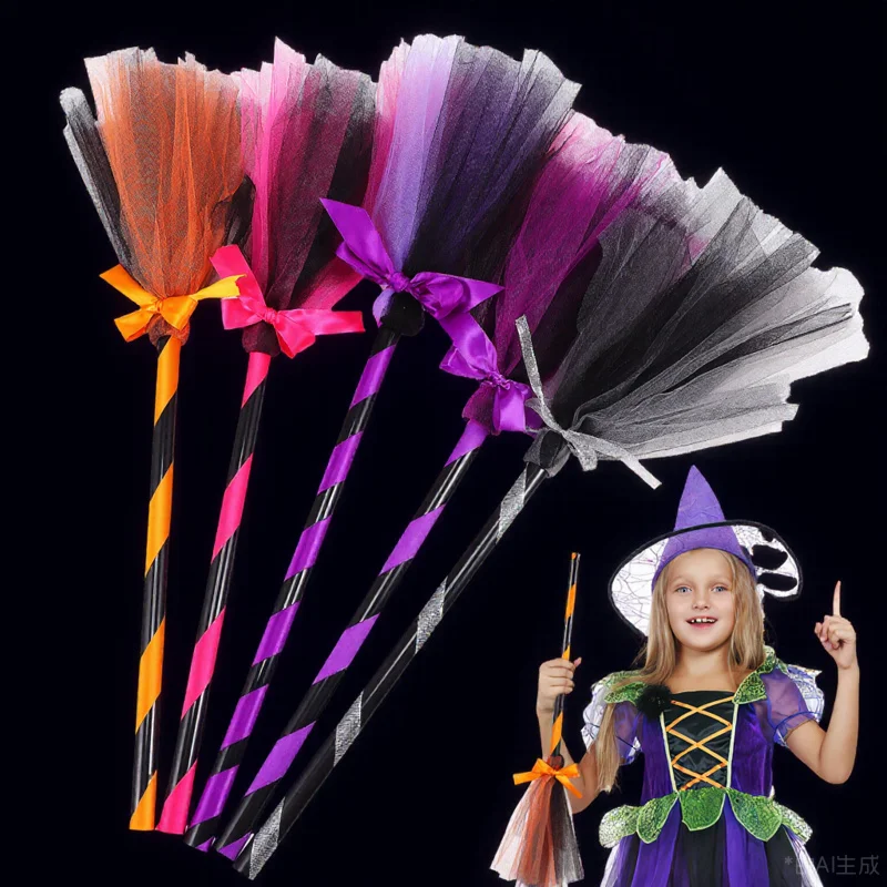 5Pcs Witch Broom Halloween Costume Decorations Rich Colors Lightweight Plastic Halloween Party Prop Plastic Broom
5Pcs Witch Broom Halloween Costume Decorations Rich Colors Lightweight Plastic Halloween Party Prop Plastic Broom