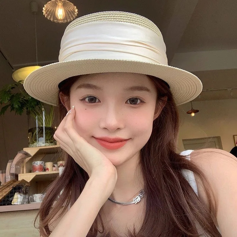 Women's Straw Woven Flat Top Hat Summer Beach Shade Sun Protection French Hepburn Style Photography Accessory
Women's Straw Woven Flat Top Hat Summer Beach Shade Sun Protection French Hepburn Style Photography Accessory