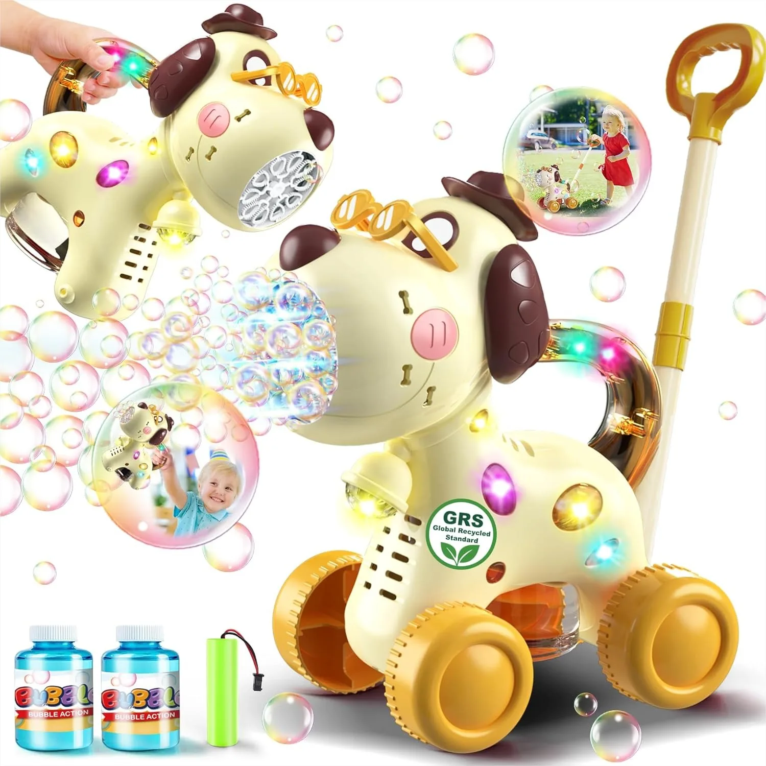 Automatic Bubble Machine for Kids: Portable Outdoor Toy with Dog Design for Toddlers Ages 3-6, Perfect for Easter and Birthday
Automatic Bubble Machine for Kids: Portable Outdoor Toy with Dog Design for Toddlers Ages 3-6, Perfect for Easter and Birthday