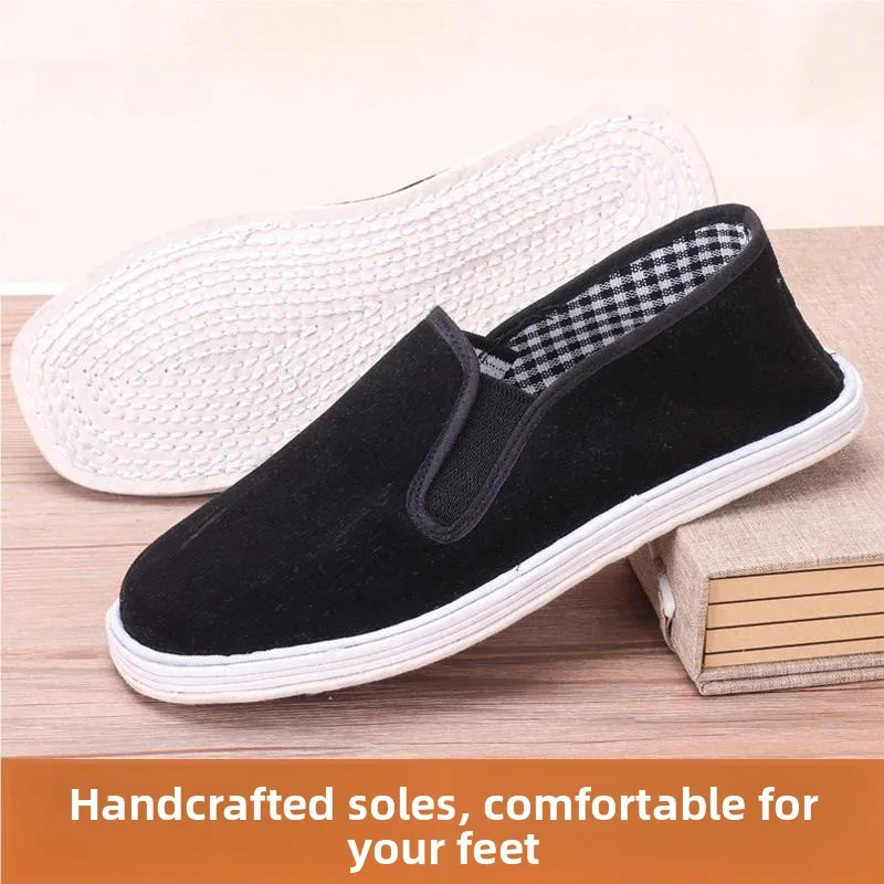 Beijing Men's Handmade Slip-On Shoes Soft Lightweight Breathable Velvet Bottom Anti-Odor Casual Shoes Easy to Wear Single Shoes
Beijing Men's Handmade Slip-On Shoes Soft Lightweight Breathable Velvet Bottom Anti-Odor Casual Shoes Easy to Wear Single Shoes