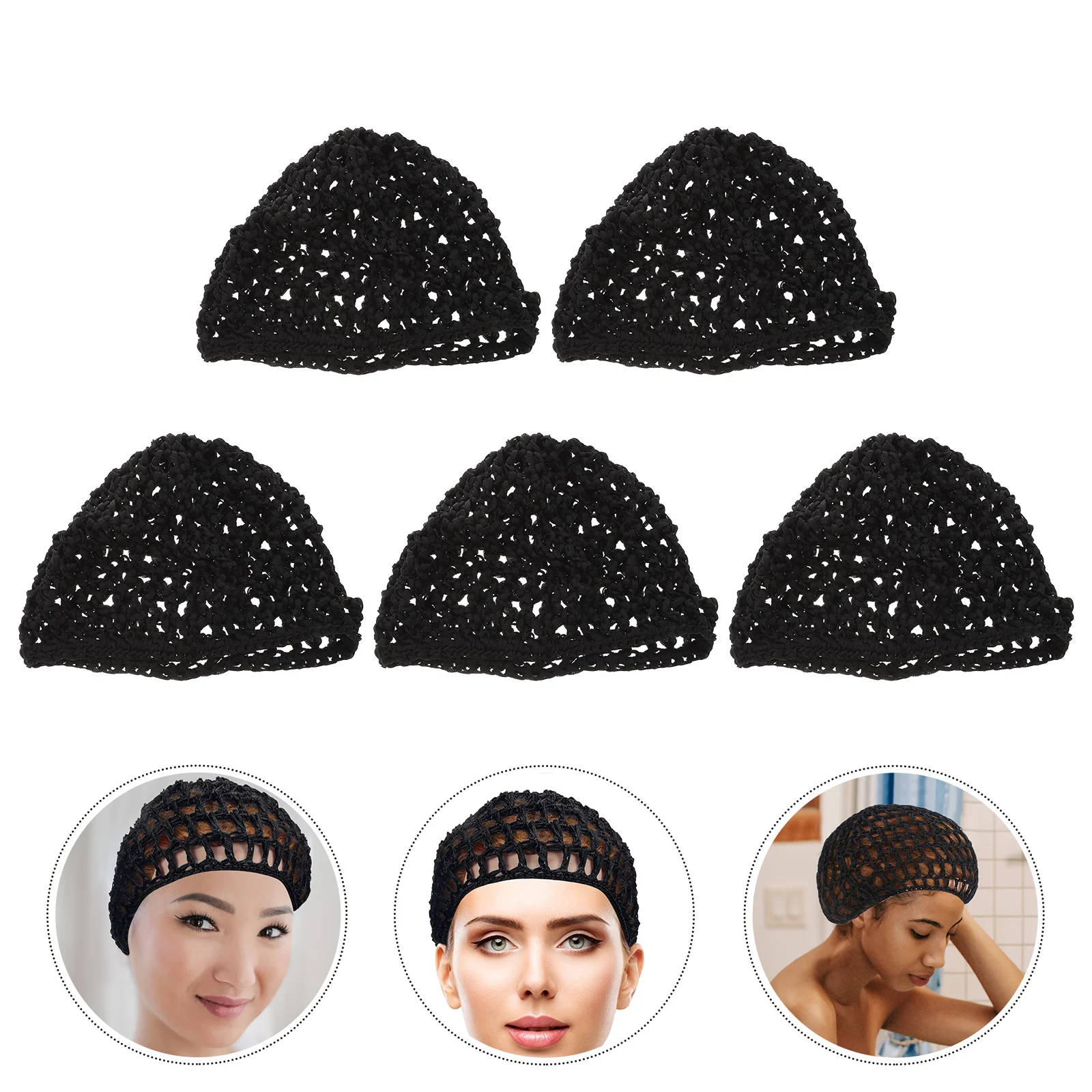 5pcs Snood Hat Crochet Mesh Knit Nets For Women Sleeping Net Size Lightweight Durable Cover Hair Salon Hair Net Use
5pcs Snood Hat Crochet Mesh Knit Nets For Women Sleeping Net Size Lightweight Durable Cover Hair Salon Hair Net Use