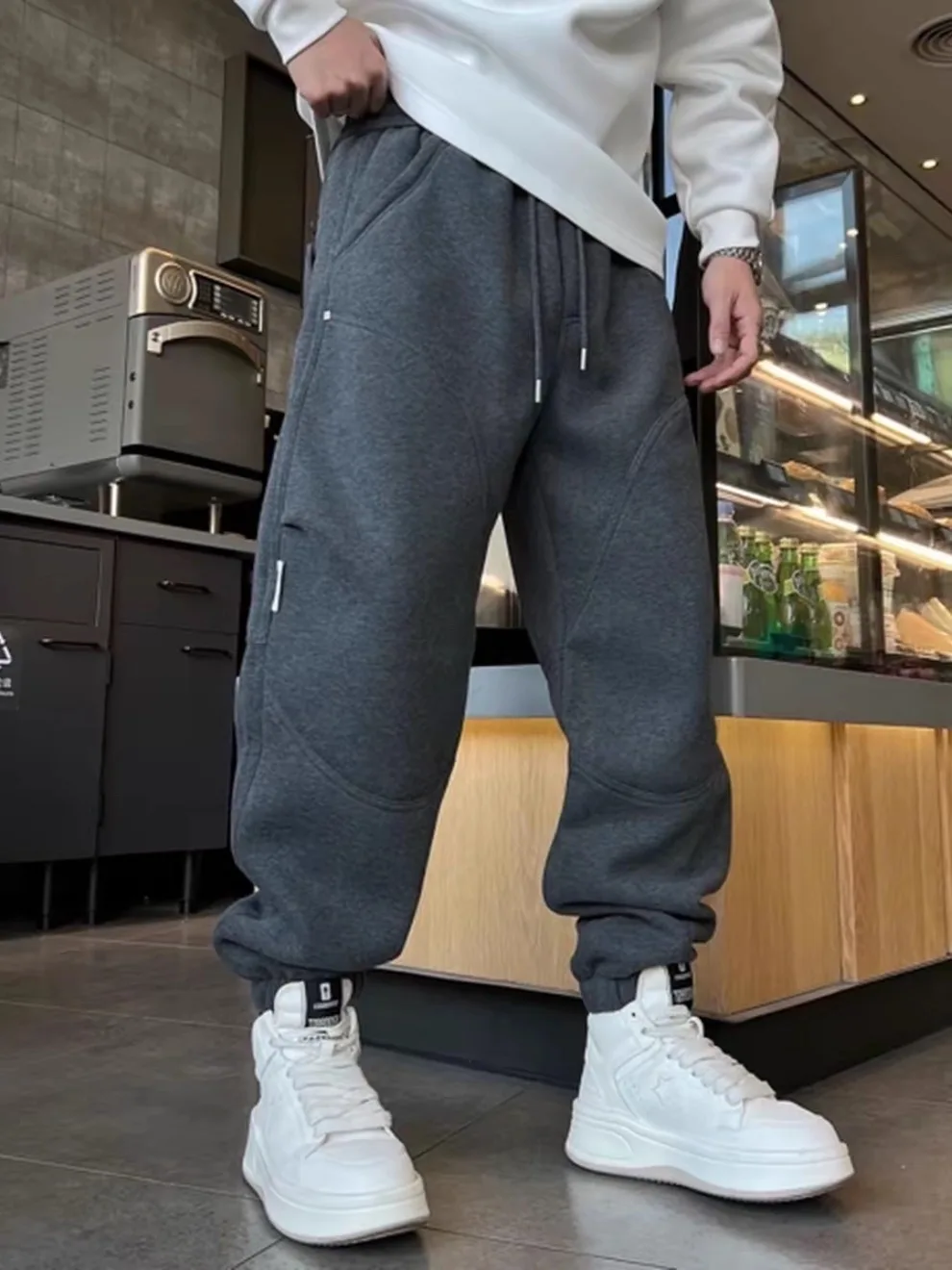 Winter Thiened Fce Pure Color Men's Casual Pants Loose Fit ket Detail Iron-Free Cotton Long Trousers Sweatpants
Winter Thiened Fce Pure Color Men's Casual Pants Loose Fit ket Detail Iron-Free Cotton Long Trousers Sweatpants