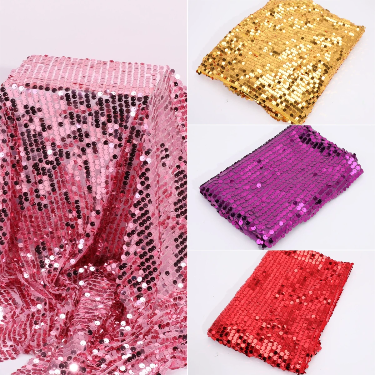 Утолщенная и плотная ткань с блестками диаметром 9 мм для свадебных сценических костюмов, костюмов для выступлений и свадебных платьев, ткань своими руками
Утолщенная и плотная ткань с блестками диаметром 9 мм для свадебных сценических костюмов, костюмов для выступлений и свадебных платьев, ткань своими руками