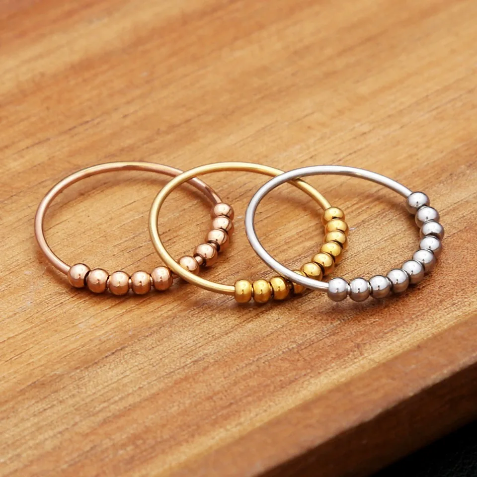 New Fashion Rotate Freely Spinner Ring 316L Stainless Steel Silver/Gold Color Simple Rings For Women Men Party Jewelry Wholesale
New Fashion Rotate Freely Spinner Ring 316L Stainless Steel Silver/Gold Color Simple Rings For Women Men Party Jewelry Wholesale