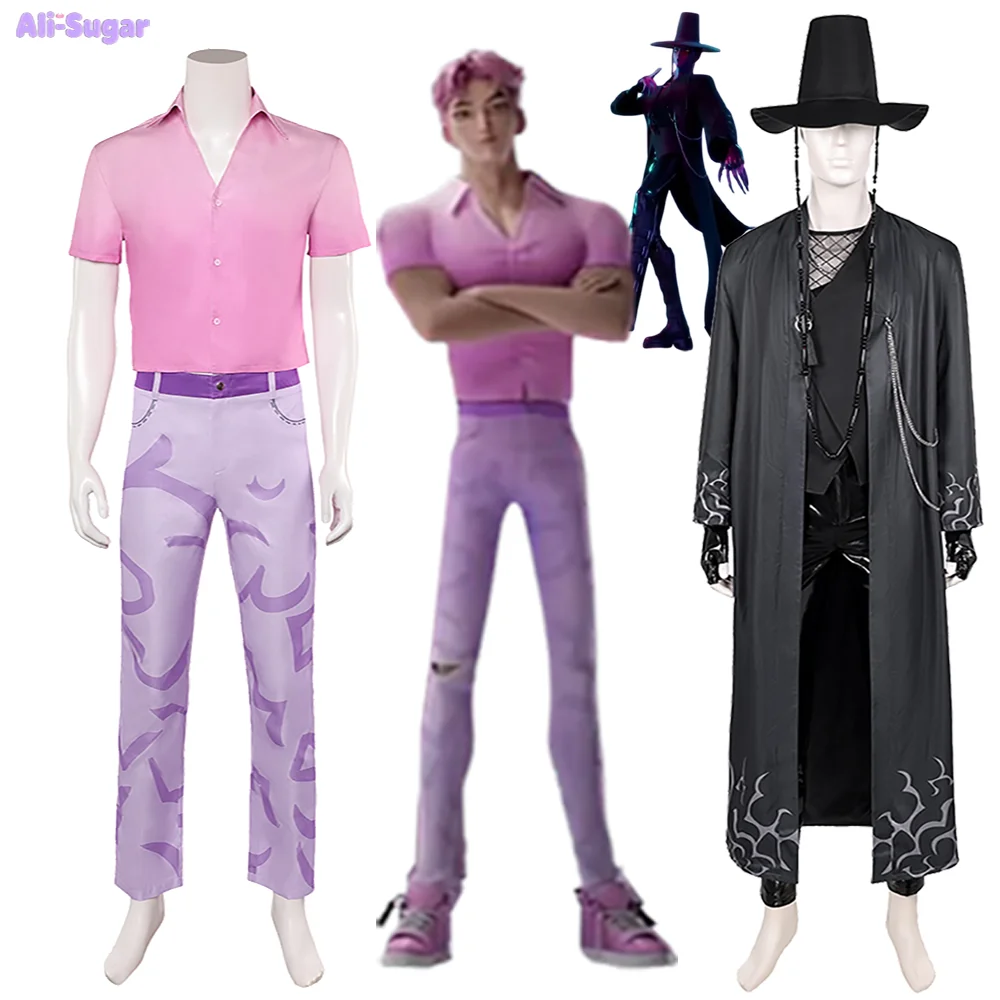 Saja Boys Abby Cosplay Outfit Kpop Demon Hunters Costume Demon Outfit Stylish Pink Shirt Unique-Patterned Pants Set Halloween
Saja Boys Abby Cosplay Outfit Kpop Demon Hunters Costume Demon Outfit Stylish Pink Shirt Unique-Patterned Pants Set Halloween