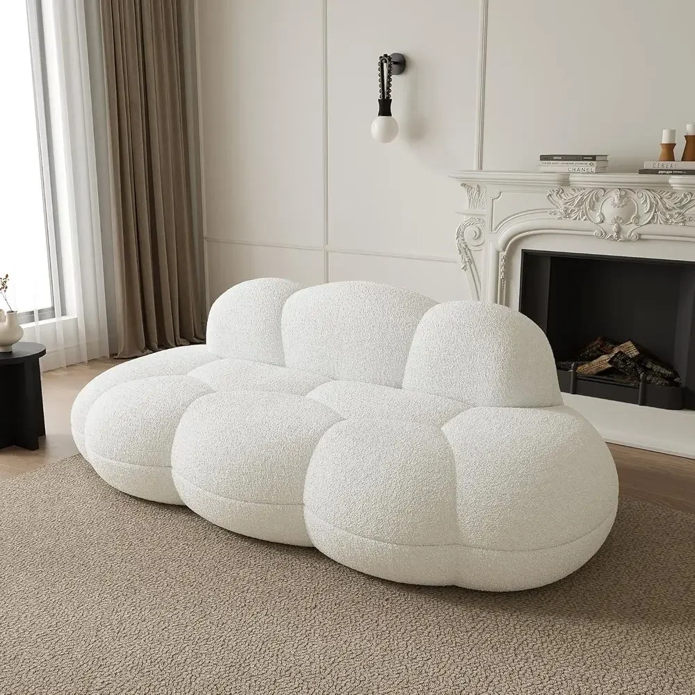 Cloud-Inspired Comfortable Sofa for Living Room and Bedroom, White, No Assembly Needed
Cloud-Inspired Comfortable Sofa for Living Room and Bedroom, White, No Assembly Needed