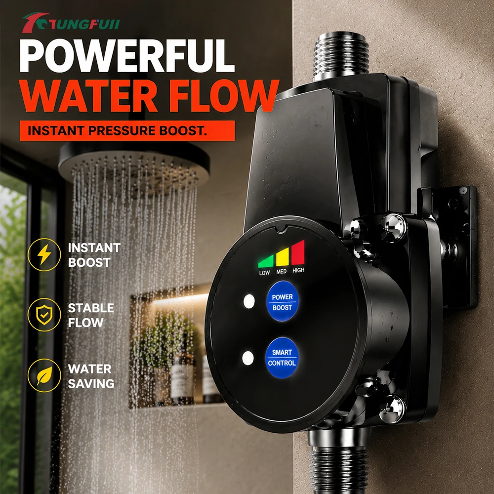 3-Speed Brushless Water Booster Pump Fully Automatic Sensor Start Water Pressure Boost Pump for Bathroom Shower Tap Boiler
3-Speed Brushless Water Booster Pump Fully Automatic Sensor Start Water Pressure Boost Pump for Bathroom Shower Tap Boiler