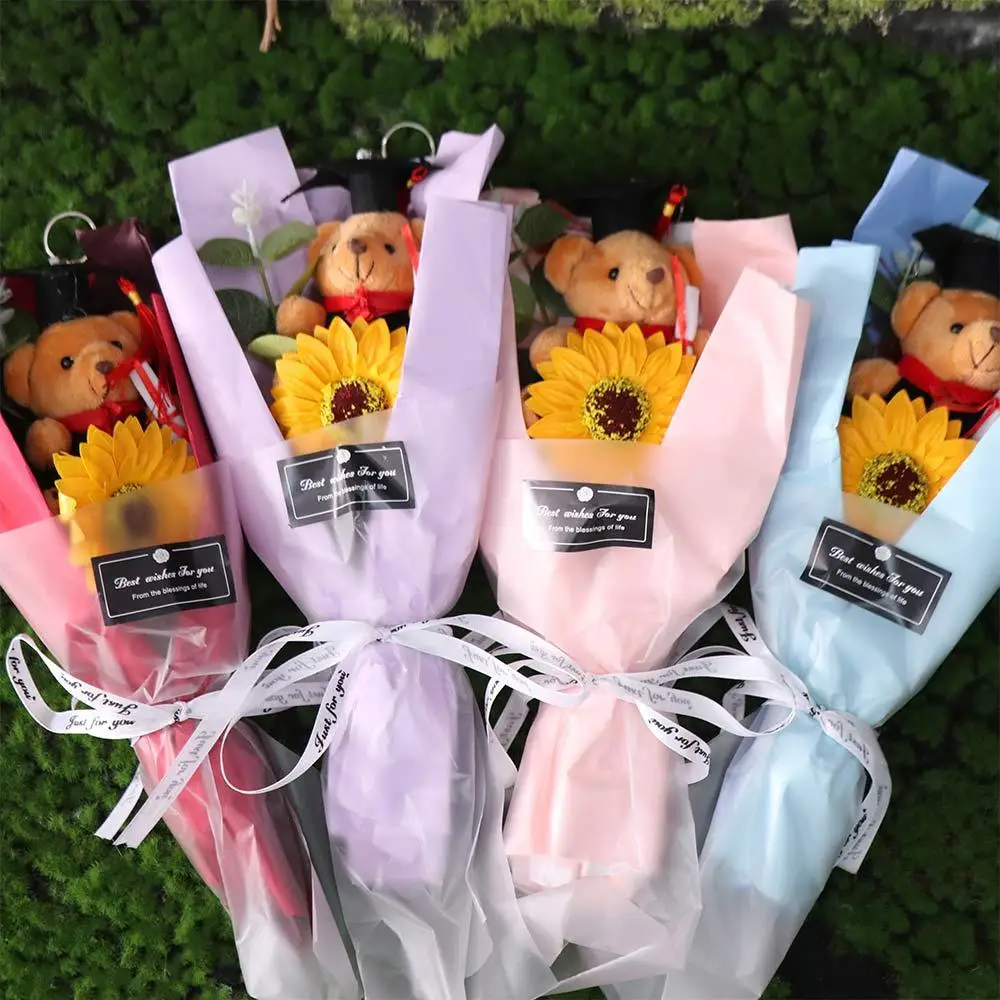 Bouquet Decoration Graduation Bear Bouquet Cartoon Lovely Bear Plush Bouquet Plush Bear Elegant Doctoral Bear Toy
Bouquet Decoration Graduation Bear Bouquet Cartoon Lovely Bear Plush Bouquet Plush Bear Elegant Doctoral Bear Toy