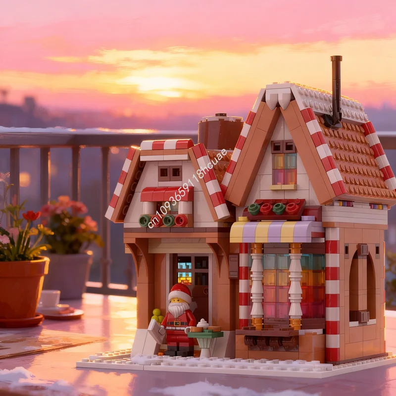 Набор строительных блоков MOC «Рождественский пряничный домик», 1003 детали, зимняя сезонная модель, игрушка, архитектурный конструктор, рождественский подарок, развивающий кирпичик
Набор строительных блоков MOC «Рождественский пряничный домик», 1003 детали, зимняя сезонная модель, игрушка, архитектурный конструктор, рождественский подарок, развивающий кирпичик