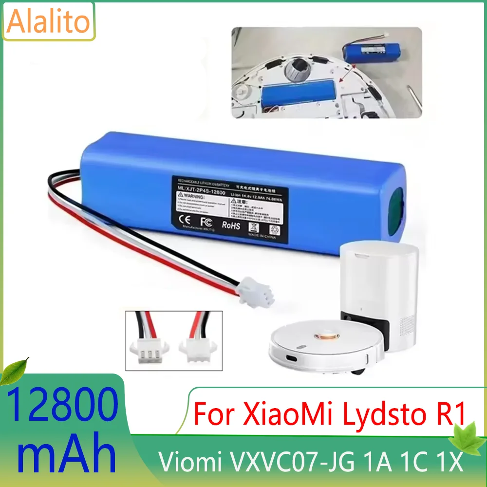 14.4V 12800mAh Li-ion Battery - For Xiaomi Viomi S9/Roidmi Eve Plus/Uoni V980 Plus/LDS M7 Pro/Lydsto R1//Tesvor M1/Neabot N1 N2
14.4V 12800mAh Li-ion Battery - For Xiaomi Viomi S9/Roidmi Eve Plus/Uoni V980 Plus/LDS M7 Pro/Lydsto R1//Tesvor M1/Neabot N1 N2