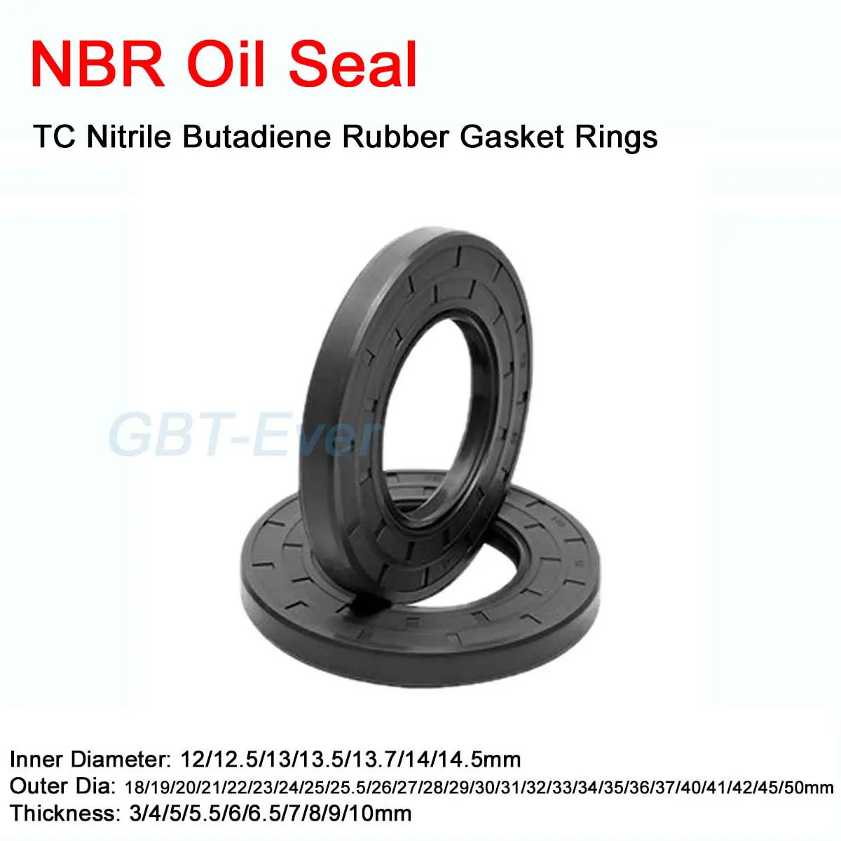 2Pcs NBR Framework Oil Seal ID 12/12.5/13/13.5/14/14.5mm TC Nitrile Butadiene Rubber Gasket Ring Cover Double Lip with Spring
2Pcs NBR Framework Oil Seal ID 12/12.5/13/13.5/14/14.5mm TC Nitrile Butadiene Rubber Gasket Ring Cover Double Lip with Spring