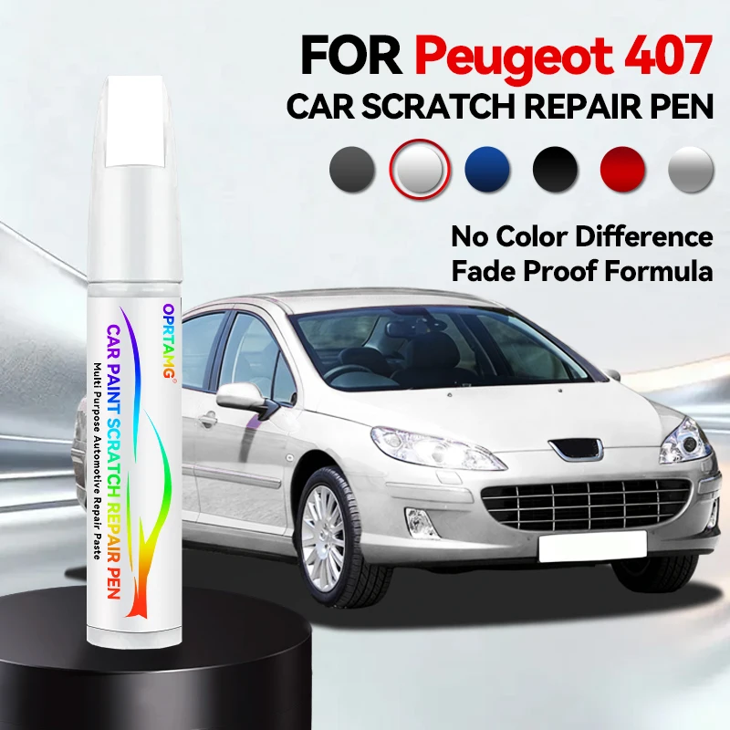 Ручка-корректор для ремонта лакокрасочного покрытия Peugeot 407, средство для удаления царапин, аксессуары для авто, черный, белый, серебристый
Ручка-корректор для ремонта лакокрасочного покрытия Peugeot 407, средство для удаления царапин, аксессуары для авто, черный, белый, серебристый