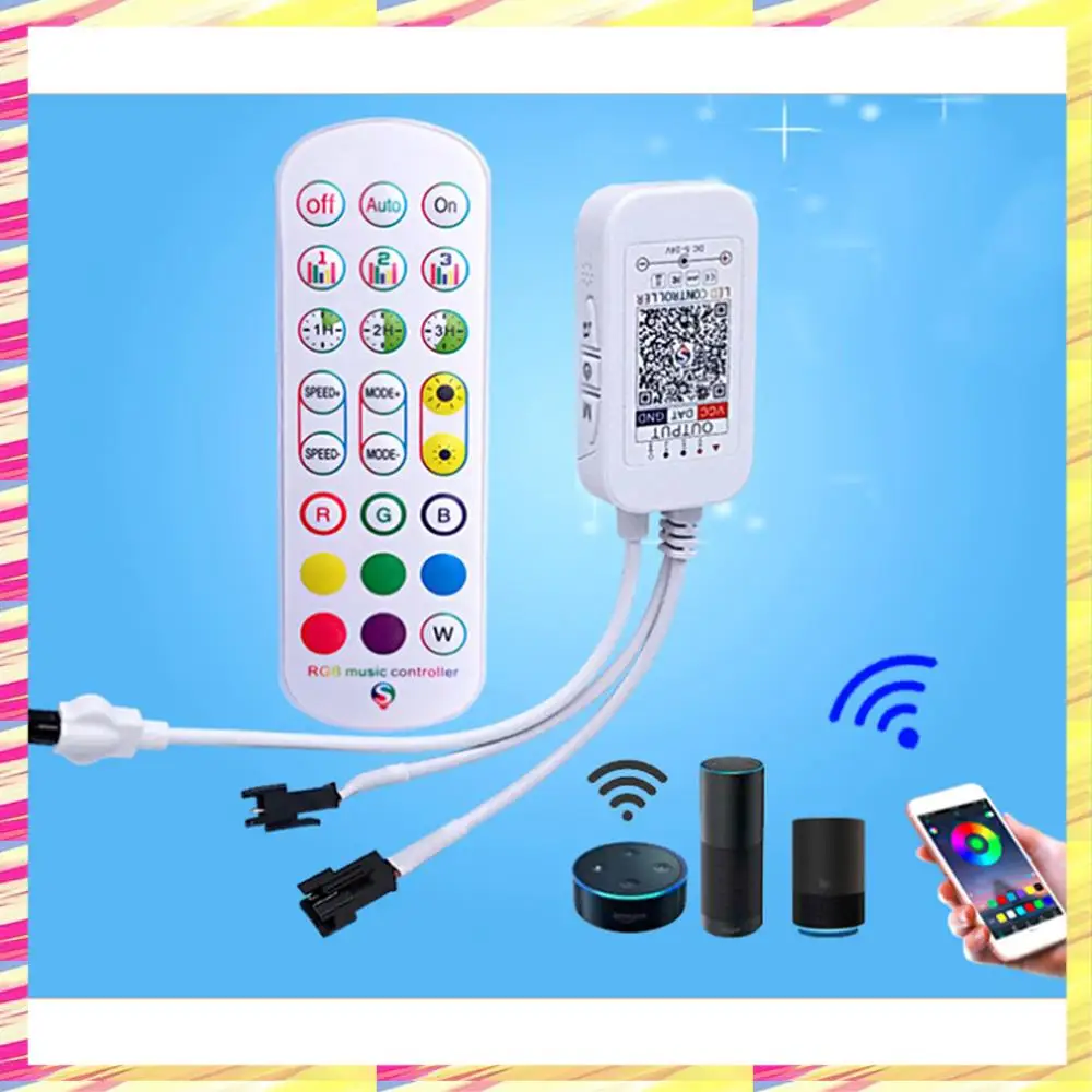 ABJJ WS2812B Bluetooth-контроллер для адресуемой светодиодной ленты 5050 RGB светодиодная лента 24 клавиши дистанционный музыкальный умный контроллер
ABJJ WS2812B Bluetooth-контроллер для адресуемой светодиодной ленты 5050 RGB светодиодная лента 24 клавиши дистанционный музыкальный умный контроллер