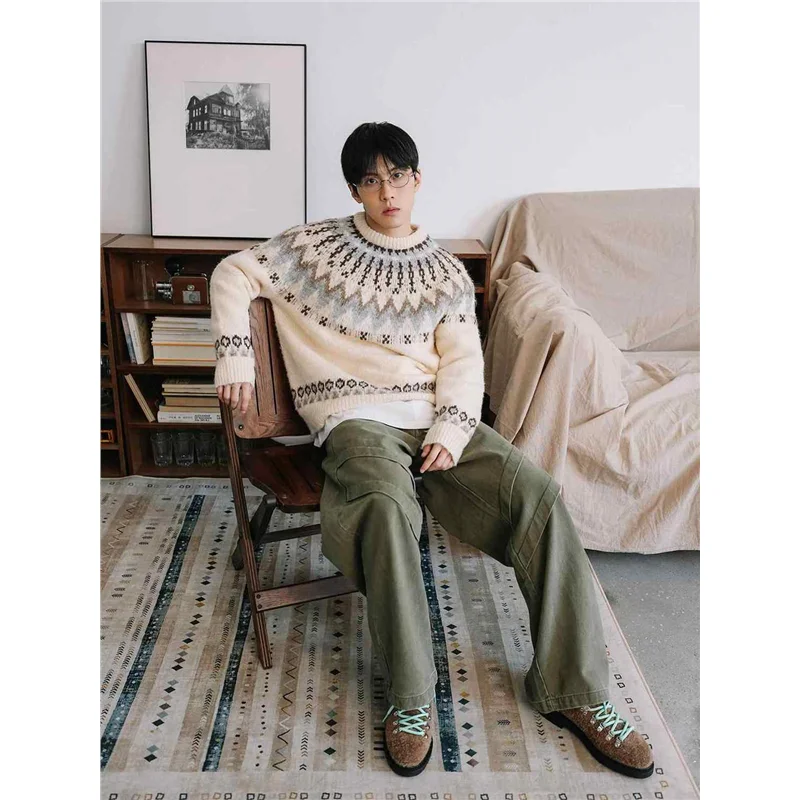 Свободный женский свитер с круглым вырезом, удобный, мягкий, в корейском стиле, для ленивого образа, осенне-зимний вязаный топ, в этническом стиле, повседневная одежда
Свободный женский свитер с круглым вырезом, удобный, мягкий, в корейском стиле, для ленивого образа, осенне-зимний вязаный топ, в этническом стиле, повседневная одежда