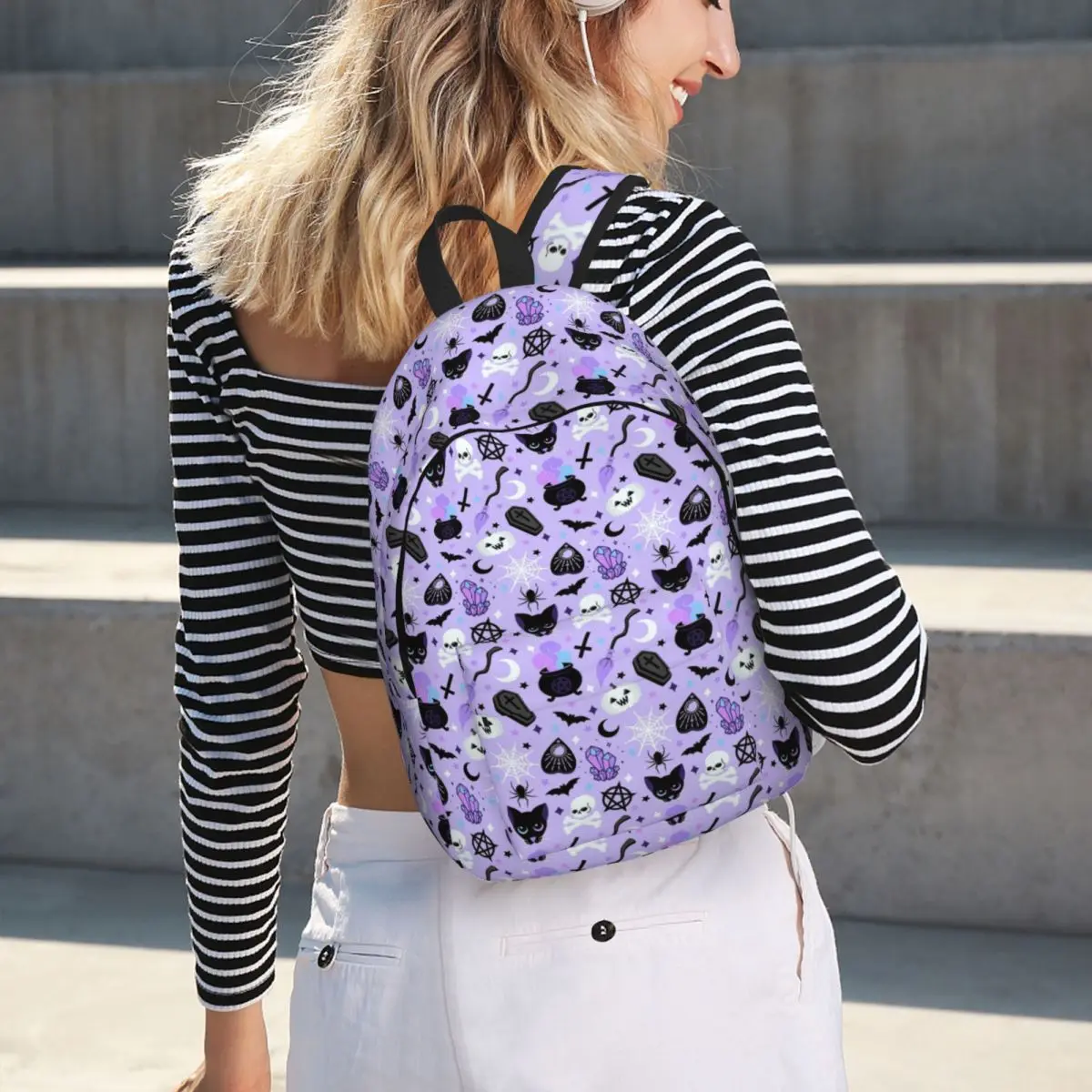 Halloween Skull Bat Star Spooky Witch Student Backpack School Bag Hiking Travel Daypack for Boys Girls Bookbag Shoulder Bags
Halloween Skull Bat Star Spooky Witch Student Backpack School Bag Hiking Travel Daypack for Boys Girls Bookbag Shoulder Bags