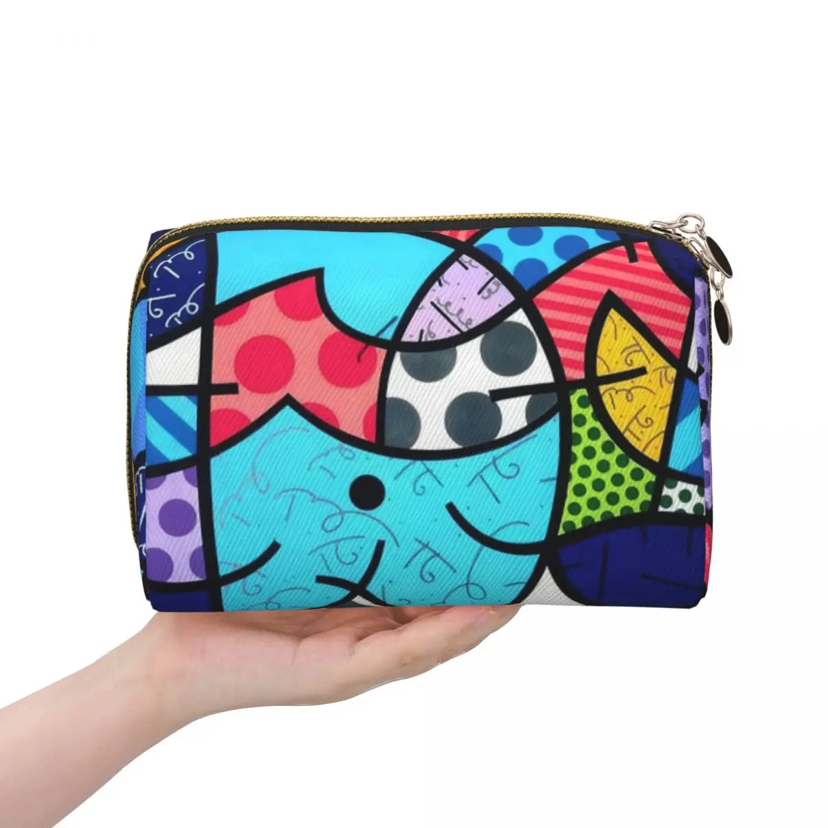 Romero Britto Women Cosmetic Bag Travel Makeup Organizer Pouch Toiletry Storage Dopp Kit Case
Romero Britto Women Cosmetic Bag Travel Makeup Organizer Pouch Toiletry Storage Dopp Kit Case