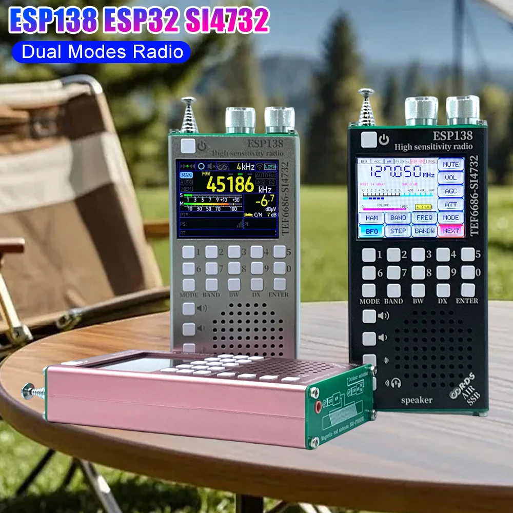 Dual Modes RDS Data Display Radio 2500mAh Hand-Held Radio Receiver ESP138 ESP32 SI4732 Radio for Bluetooth-Compatible Speakers
Dual Modes RDS Data Display Radio 2500mAh Hand-Held Radio Receiver ESP138 ESP32 SI4732 Radio for Bluetooth-Compatible Speakers