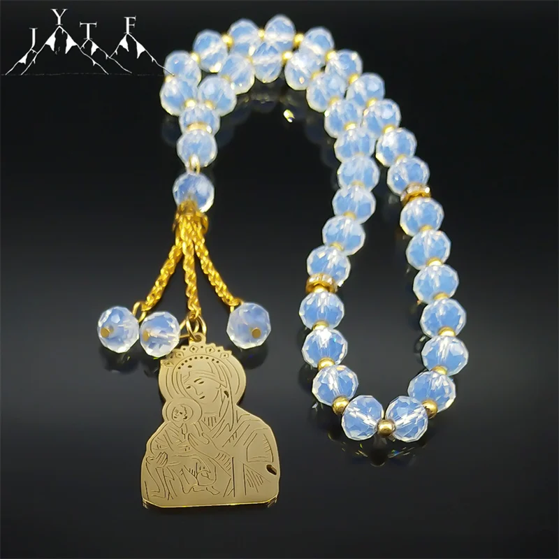 Christian Virgin Mary Jesus Car Pendant for Women Men Stainless Steel Gold Color Glass Chain Jewelry Car Accessoires Party Gift
Christian Virgin Mary Jesus Car Pendant for Women Men Stainless Steel Gold Color Glass Chain Jewelry Car Accessoires Party Gift