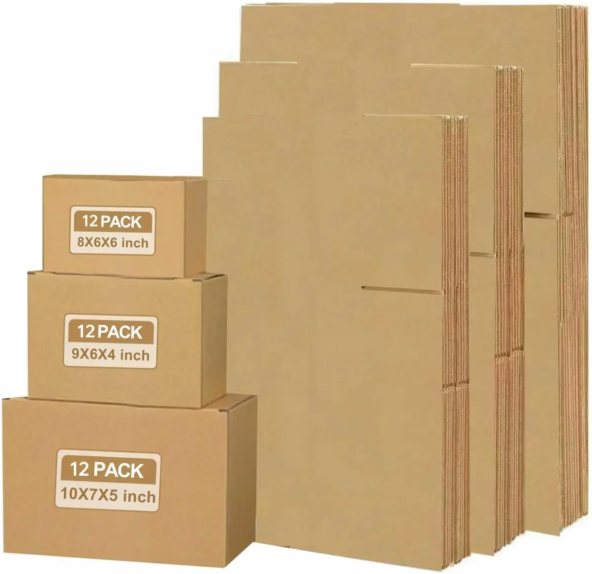 36 Pack Small Shipping Boxes 8x6x6 9x6x4 10x7x5 for Mailing and Moving
36 Pack Small Shipping Boxes 8x6x6 9x6x4 10x7x5 for Mailing and Moving