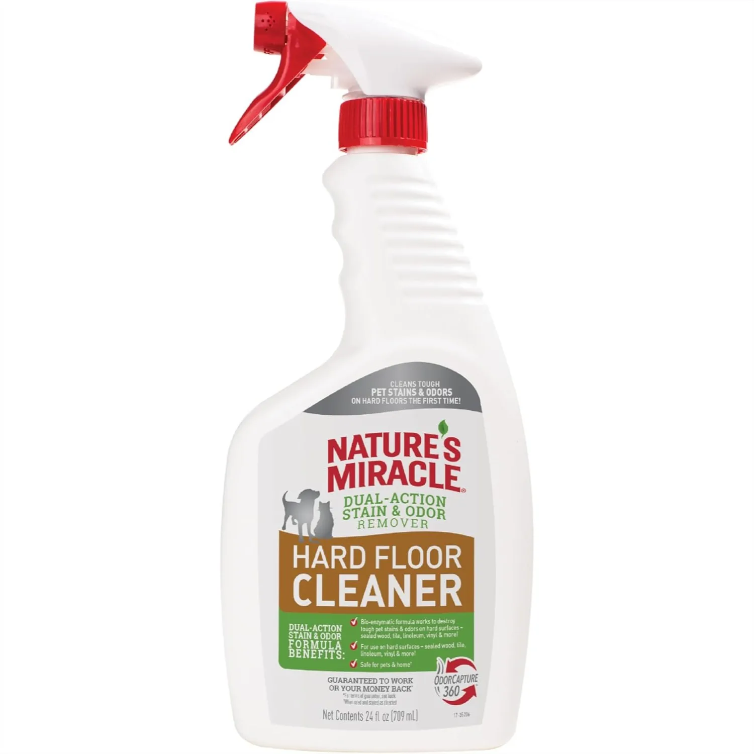 Hard Floor Cleaner 24 oz - Dual-Action Stain & Odor Remover for Pet Messes on Sealed Wood & Tile
Hard Floor Cleaner 24 oz - Dual-Action Stain & Odor Remover for Pet Messes on Sealed Wood & Tile