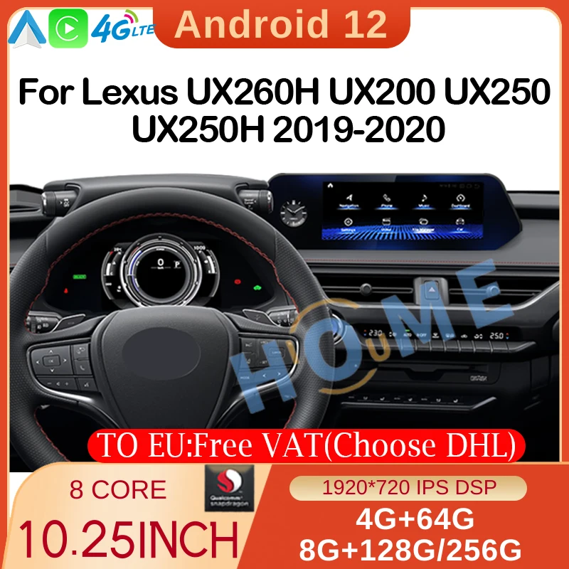 New Android 12 Snapdragon 8+256G Car Radio GPS Navigation Multimedia Player CarPlay Screen For Lexus UX UX200 UX250h 2018-2022
New Android 12 Snapdragon 8+256G Car Radio GPS Navigation Multimedia Player CarPlay Screen For Lexus UX UX200 UX250h 2018-2022