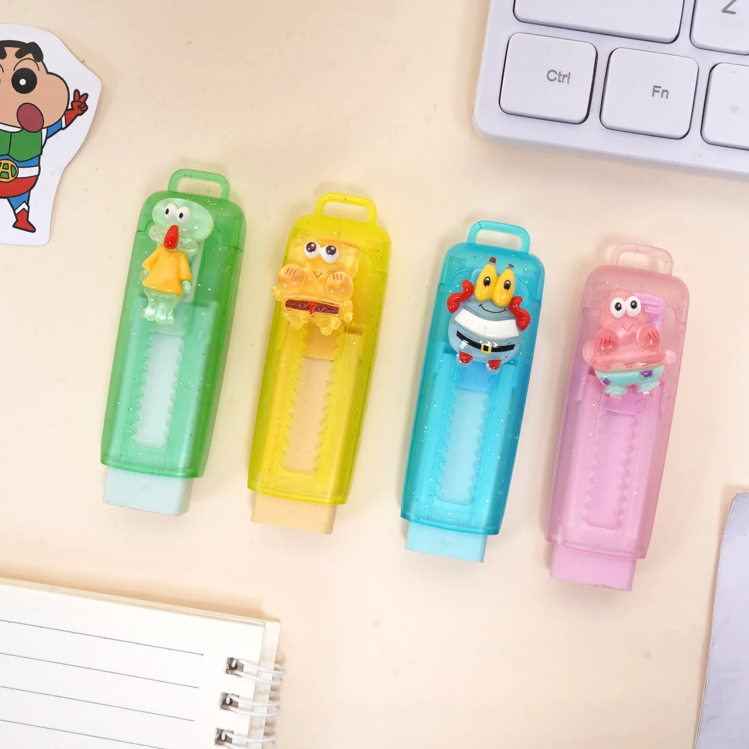 New model Spongebob Kawaii Eraser Stationery Aesthetic stationery Office supplies school items Gift for Eraser Cute Capybara Era
New model Spongebob Kawaii Eraser Stationery Aesthetic stationery Office supplies school items Gift for Eraser Cute Capybara Era