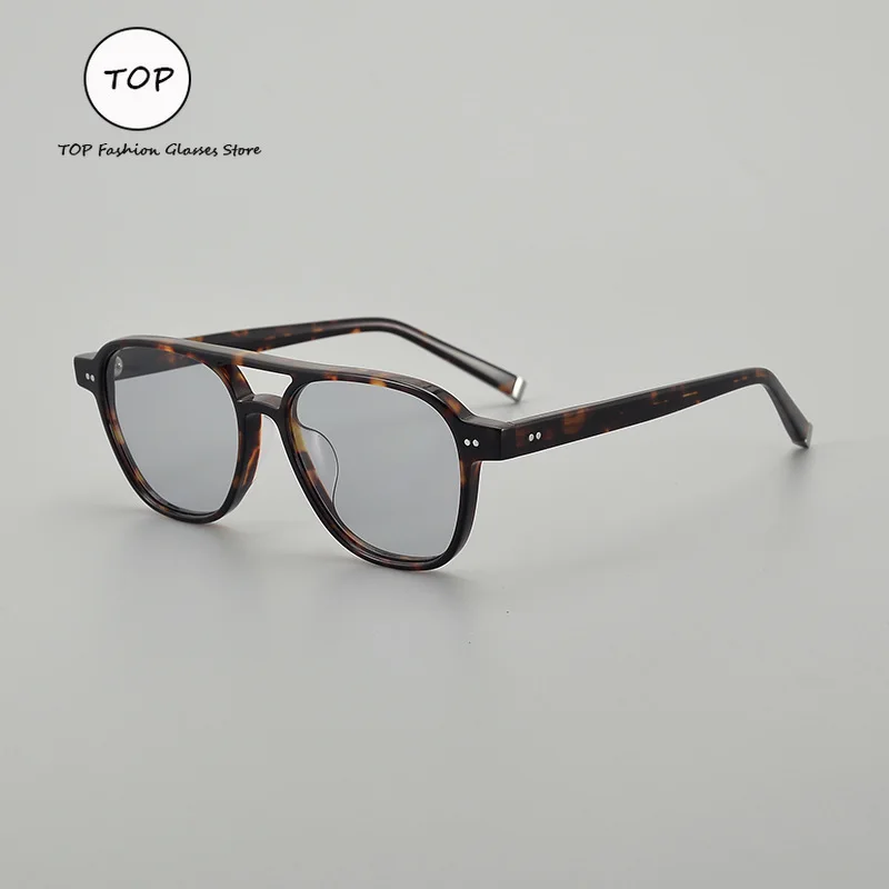 Top Design Sheet Double Beam Men's Sunglasses Trend Large Frame UV400 UV Protection Aviator Vintage Sunglasses
Top Design Sheet Double Beam Men's Sunglasses Trend Large Frame UV400 UV Protection Aviator Vintage Sunglasses