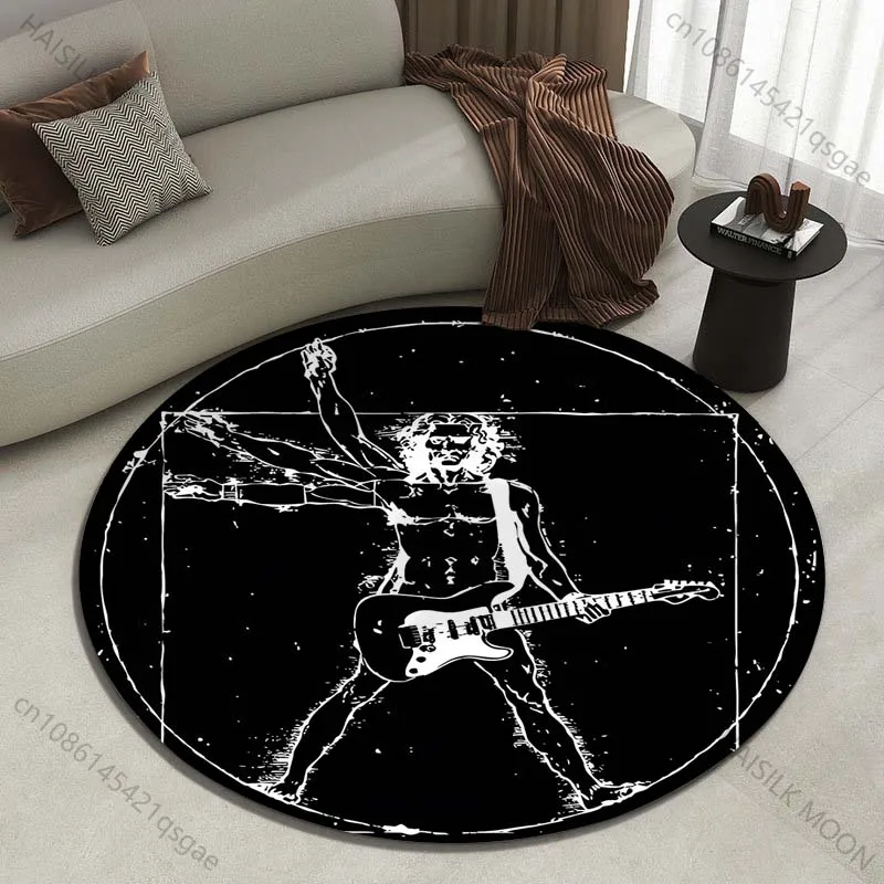 Multiple sizes Vitruvian man with guitar Print Round Carpet Living Room Bedroom Table Chair Sofa Decorative Carpet Luxury gifts
Multiple sizes Vitruvian man with guitar Print Round Carpet Living Room Bedroom Table Chair Sofa Decorative Carpet Luxury gifts