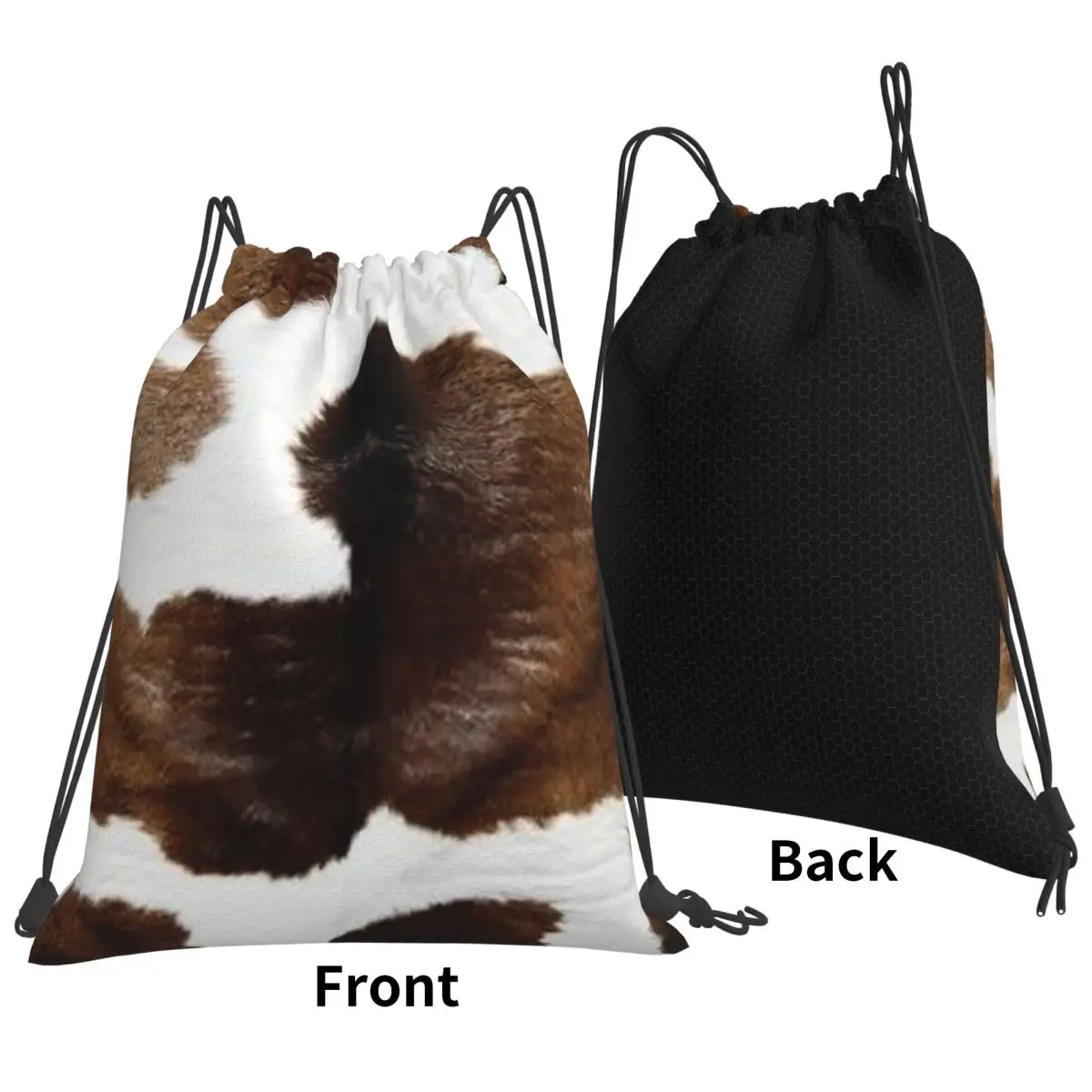 Rustic Ranch Cow Print Backpacks Fashion Drawstring Bags Sports Bag Book Bags for Travel Students
Rustic Ranch Cow Print Backpacks Fashion Drawstring Bags Sports Bag Book Bags for Travel Students