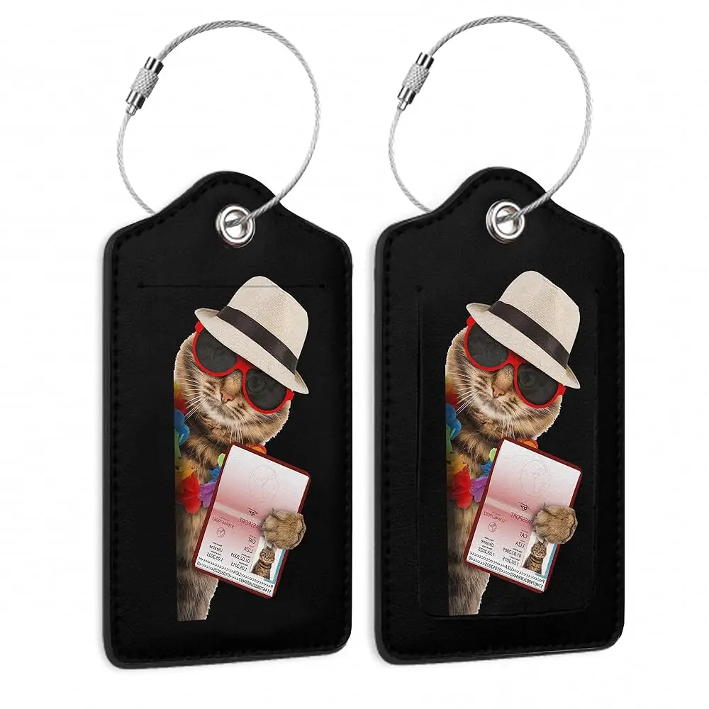 Free Shipping2 Pack Leather Luggage Tag for Suitcase Funny Cat Passport Airline Ticket Unique Travel Tags with Privacy Cover ID
Free Shipping2 Pack Leather Luggage Tag for Suitcase Funny Cat Passport Airline Ticket Unique Travel Tags with Privacy Cover ID