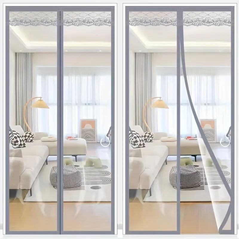 Зимняя магнитная дверная сетка с автоматическим закрытием, прозрачная, от комаров, самозакрывающаяся, сохраняющая тепло, сетчатая штора-занавеска
Зимняя магнитная дверная сетка с автоматическим закрытием, прозрачная, от комаров, самозакрывающаяся, сохраняющая тепло, сетчатая штора-занавеска