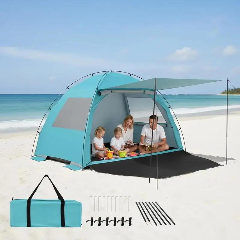 Beach Tent Sun Shelter with Canopy Pop-Up Easy Setup UPF50+ Sun Protection-Blue
Beach Tent Sun Shelter with Canopy Pop-Up Easy Setup UPF50+ Sun Protection-Blue
