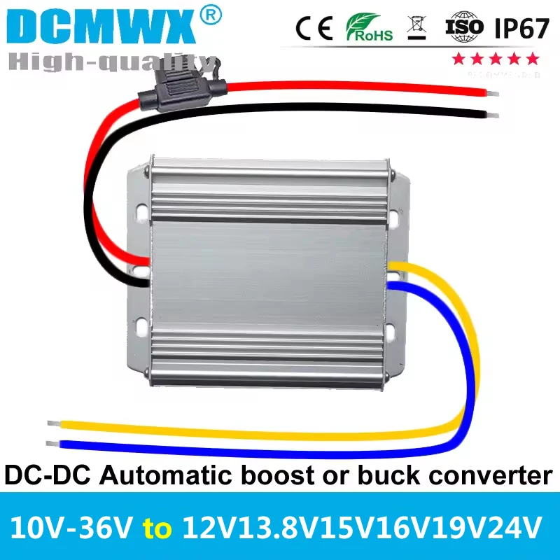 DC 9V10V-36V to DC 12V13.8V15V16V17V18V19V20V24 Автоматический повышающий или понижающий преобразователь Стабилизатор напряжения Повышающий понижающий регулятор
DC 9V10V-36V to DC 12V13.8V15V16V17V18V19V20V24 Автоматический повышающий или понижающий преобразователь Стабилизатор напряжения Повышающий понижающий регулятор