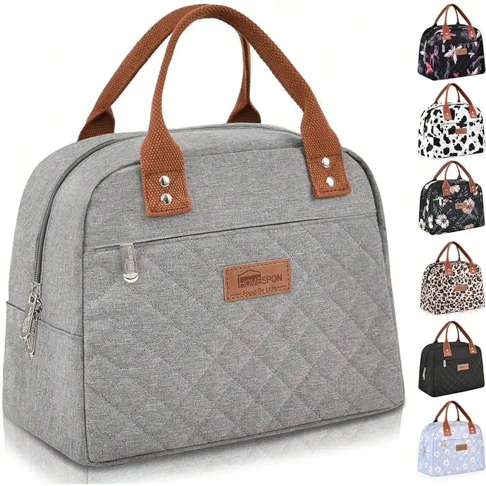 Lunch Bag For Women Men Adults Lunch Tote With Front Pocket Lunch Box Container Cooler Bag For Work Picnic Grey,Gray
Lunch Bag For Women Men Adults Lunch Tote With Front Pocket Lunch Box Container Cooler Bag For Work Picnic Grey,Gray
