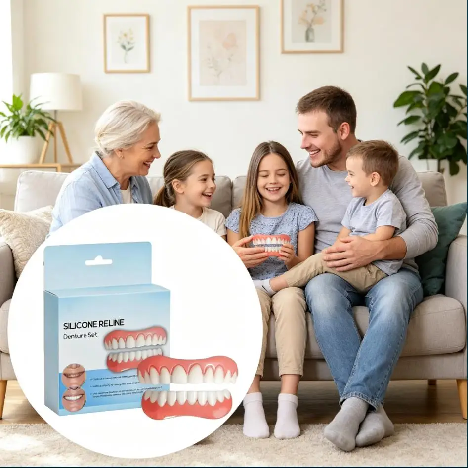 newSilicone Dentures Upper And Lower Denture Silicone Reliner Kit Teeth Repair Nature Liner For Men Women Random Pack CK848
newSilicone Dentures Upper And Lower Denture Silicone Reliner Kit Teeth Repair Nature Liner For Men Women Random Pack CK848