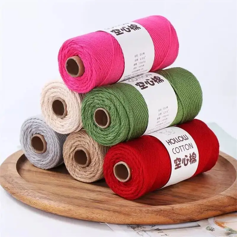 150g 2mm Hollow Yarn For Crochet Round Hand Knitting Yarn Bag Cushion Mat Crocheting Yarn DIY Hat Shoe Line Amigurumi Thread
150g 2mm Hollow Yarn For Crochet Round Hand Knitting Yarn Bag Cushion Mat Crocheting Yarn DIY Hat Shoe Line Amigurumi Thread