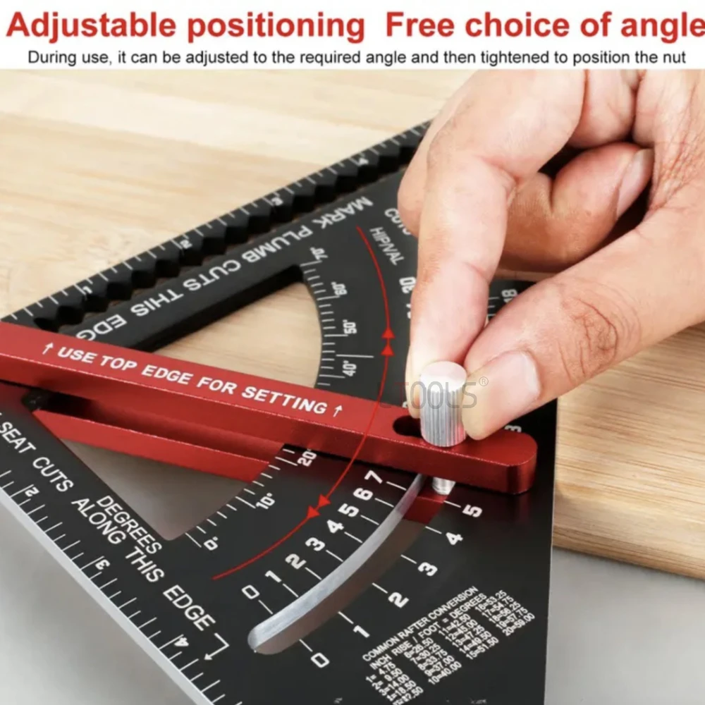 Woodworking Measuring Ruler Aluminum Alloy Adjustable Right Angle Gauge Precision Multi Angle Surveying Mapping Auxiliary Tools
Woodworking Measuring Ruler Aluminum Alloy Adjustable Right Angle Gauge Precision Multi Angle Surveying Mapping Auxiliary Tools