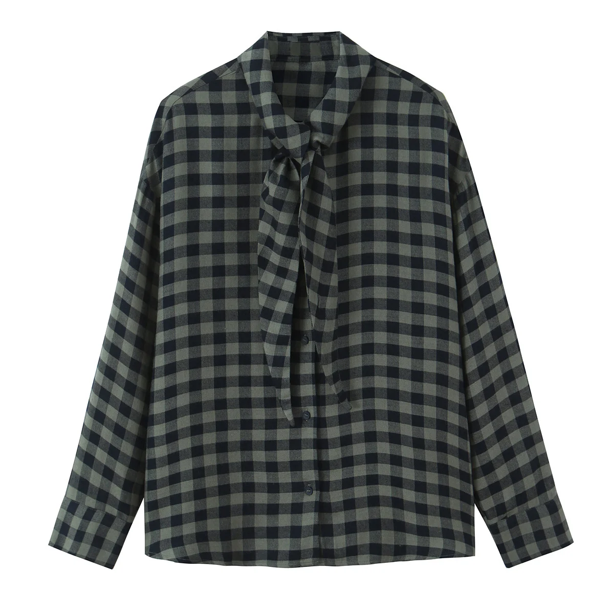 WOMAN 2026 Summer New Fashion Single-breasted plaid scarf shirt Blouses Retro Long Sleeve Casual Female Shirts Blusas Chic Tops
WOMAN 2026 Summer New Fashion Single-breasted plaid scarf shirt Blouses Retro Long Sleeve Casual Female Shirts Blusas Chic Tops